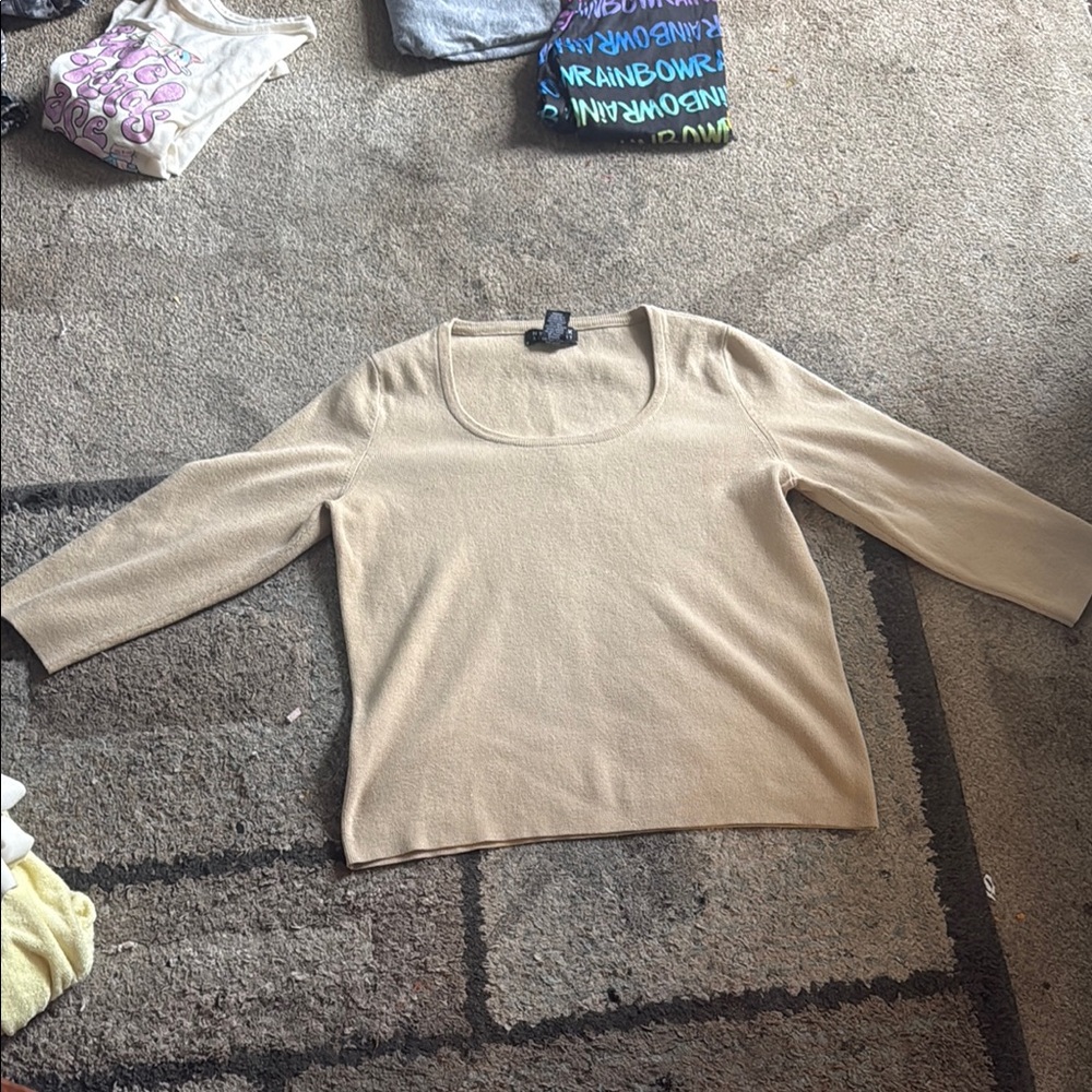 Elegant Tan Women's Sweater